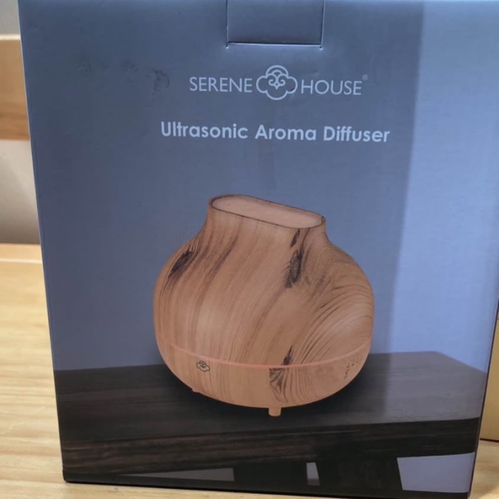 NEW Brown Ultrasonic Aroma Diffuser